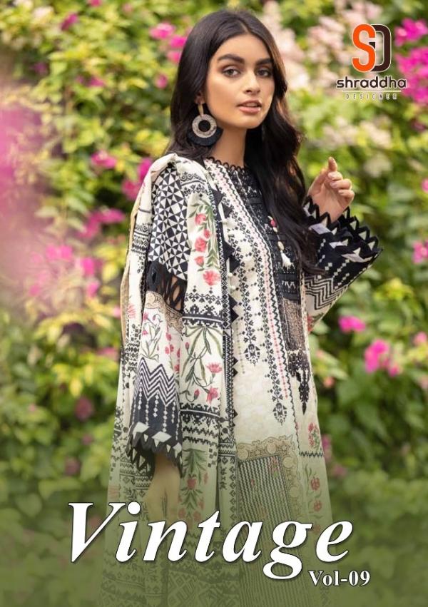 Sharaddha Vintag Vol 9 Cotton Designer Pakistani Suit Collection